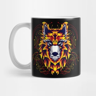 fire wolf hot Mug